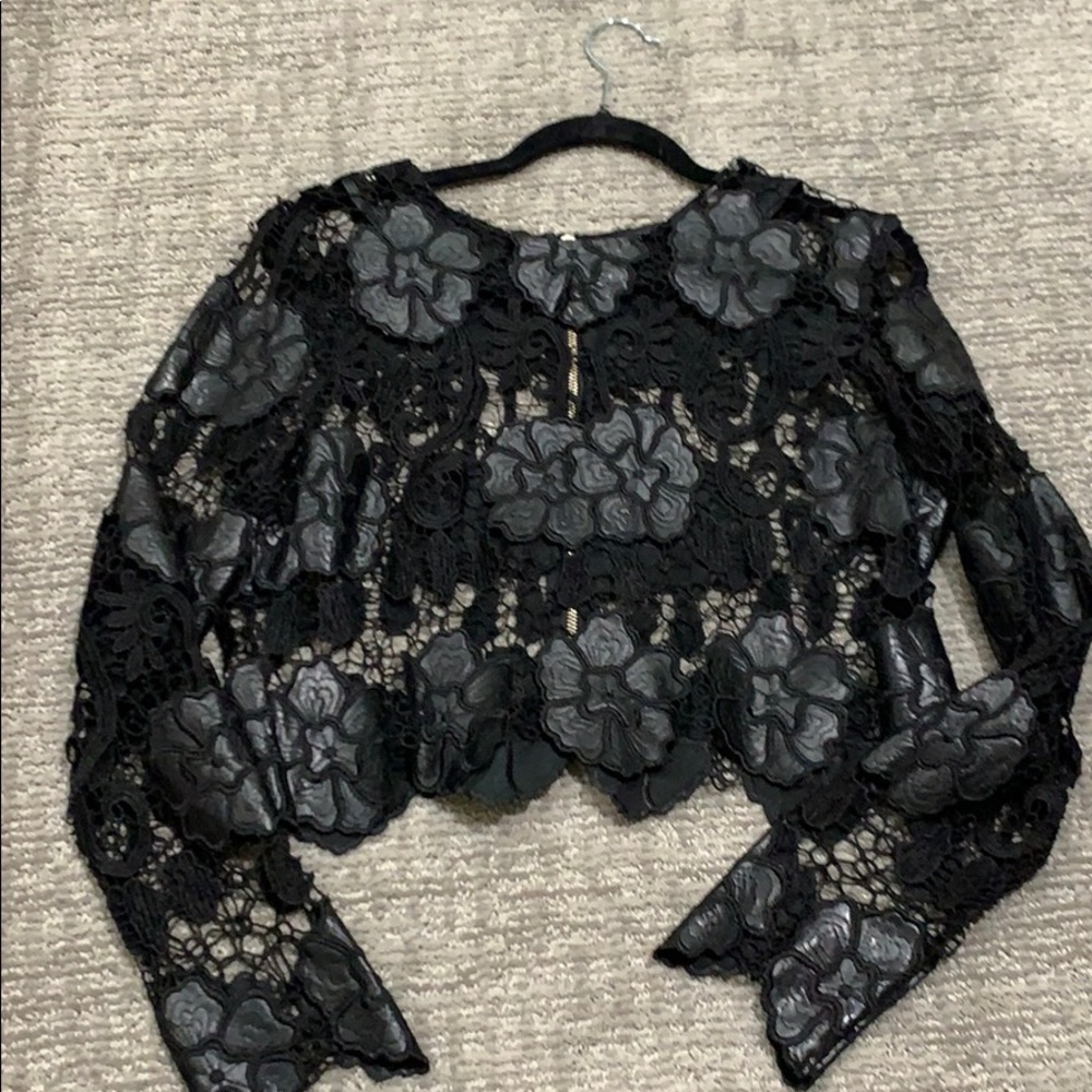 Black crop top